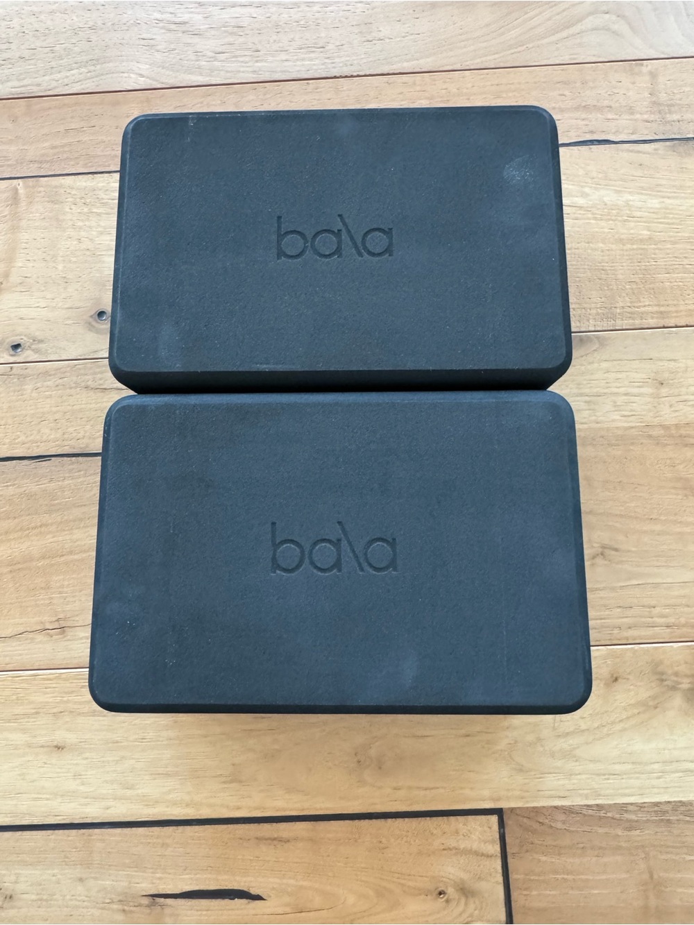 Bala Charcoal Yoga Block Pair with Embossed Logo